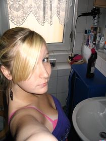 Cute Blonde Slut Facial
